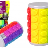 Logical Game Colorful Rotating Cylinder