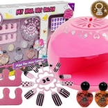Nail Creation Set with Dryer and Glitter
