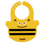 Silicone Bib with a Cheerful Bee Motif