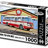 Puzzle RETRO-AUTA Škoda 706 RTO MEX – bus, 1000 pieces