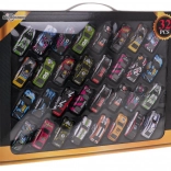 Sæt med 32 mini biler