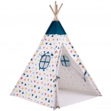 Bigjigs Toys kids’ teepee with colorful pattern made from FSC wood