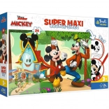 Puzzle Super Maxi 24 Pieces Cheerful House and Friends MICKEY