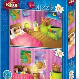 Puzzle: Pajama Party and Ballet Rehearsal 2×100 pieces