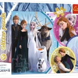 100-Piece Glitter Puzzle – DISNEY FROZEN 2: In the Glow of Love