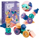 Woopie sensory construction squeeze blocks, 13 pieces