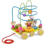 VIGA Wooden Pull-Along Maze Farm 2-in-1