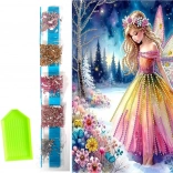 Diamond Painting on Canvas Winter Fairy 23 × 30 cm