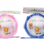 Plastic drum for kids with drumsticks
