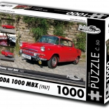 Retro Cars Puzzle Škoda 1000 MBX (1967) – 1000 pieces