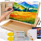 Set da pittura artistico con valigetta e cavalletto