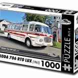 Puzzle Retro Cars Škoda 706 RTO LUX Bus 1000 pieces
