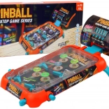 Tabletop pinball with LED lights and digital score