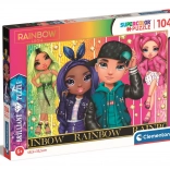 Clementoni Puzzle Rainbow High: Jade, Krystal, River and Stella 104 Pieces