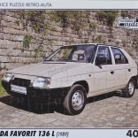 Retro puzzle Škoda Favorit 136 L 40 pieces