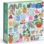 Square Puzzle Cats in Flowerpots 500 Pieces GALISON