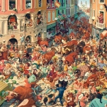 Puzzle 3000 pieces Running of the Bulls in Pamplona