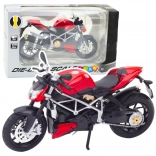 metal sports motorcycle 1:12, red with lights and sounds