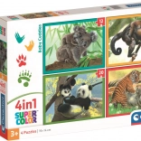 Puzzle 4 in 1 Cute Babies CLEMENTONI
