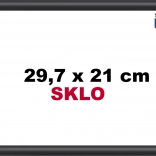 Black Plastic Frame A4