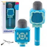 Wireless Bluetooth Microphone Karaoke Recording Voice Change Blue