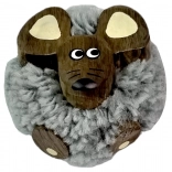 Wooden magnet with pompom – mouse 2Kids Toys