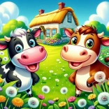 Puzzle Happy Cows 25 Pieces