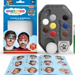 Snazaroo Face Paint Set Paw Patrol – Chase & Marshall, 8 Colors