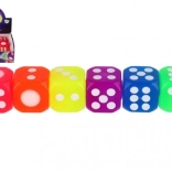 Glowing Neon Silicone Game Dice - 1pcs