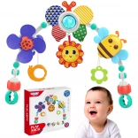 Woopie Baby oblúk s hračkami do postieľky, kočíka a autosedačky