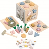 Multifunctional Wooden Activity Cube Farm 2Kids Toys