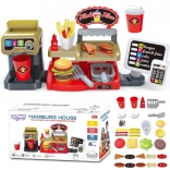 Toy Fast Food XXL WOOPIE with Cash Register and Beverage Dispenser