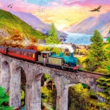 Puzzle Autumn Train Ride 1500 Pieces