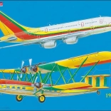 Puzzle Airplanes Past and Present 23 pieces