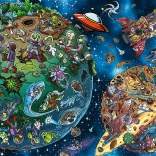 Puzzle Treflíci in Space