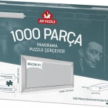 Puzzle Frame 96x34 cm White