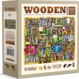 Wooden Puzzle Bookshelf with Books 1010 pieces