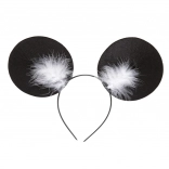 Zwarte haarband met muizenoren