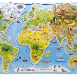 Magnetisches Puzzle Weltkarte - Bilder und Spiel 2in1