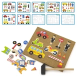 Punaise met vervoersthema’s