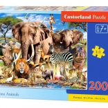 200-Piece Puzzle – Savanna Animals