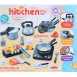 Sæt køkkengrej med komfur