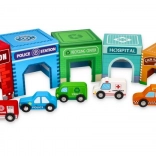 piramida od čašica s vozilima