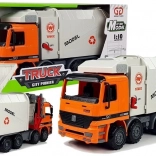 Camion-benne à ordures à friction avec poubelle