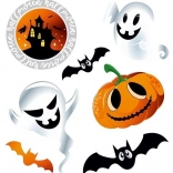 Iron-on Patches Ghosts Halloween – small sheet