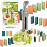 woopie elektrická lokomotíva na dominové kocky dinosaurus zelený