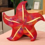 Plush Starfish Red Pillow 45 cm