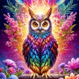 ENJOY Neon Owl Puzzle 1000 Pieces