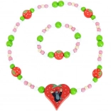 Detoa collier et bracelet La Petite Taupe et les fraises