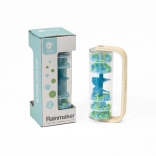 Classic rain stick with beads – blue